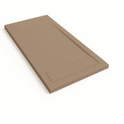 Piatto doccia Bidai con bordo 70X180 cm colore Moka RAL 1019 griglia Moka