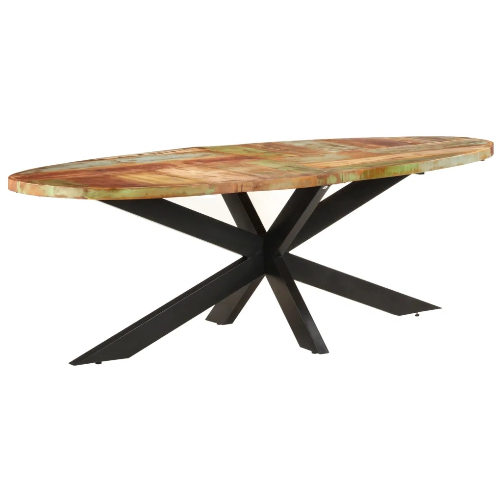 Tavolo da Pranzo 240x100x75 cm in Legno Massello di Recupero 321679