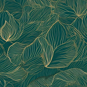 Behang a secco foglie multifunzionale - 1 rotolo - verde - impermeabile - 44,5 cm x 300 cm
