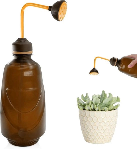 Giocatore per piante da 450 ml - Irrigazione inversa - Adatto per semi e piante sensibili (marrone)