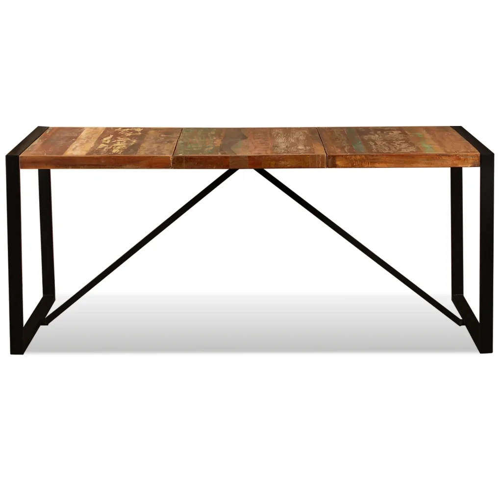 Tavolo da Pranzo | Tavolo da cucina in Legno Massello di Recupero 180 cm