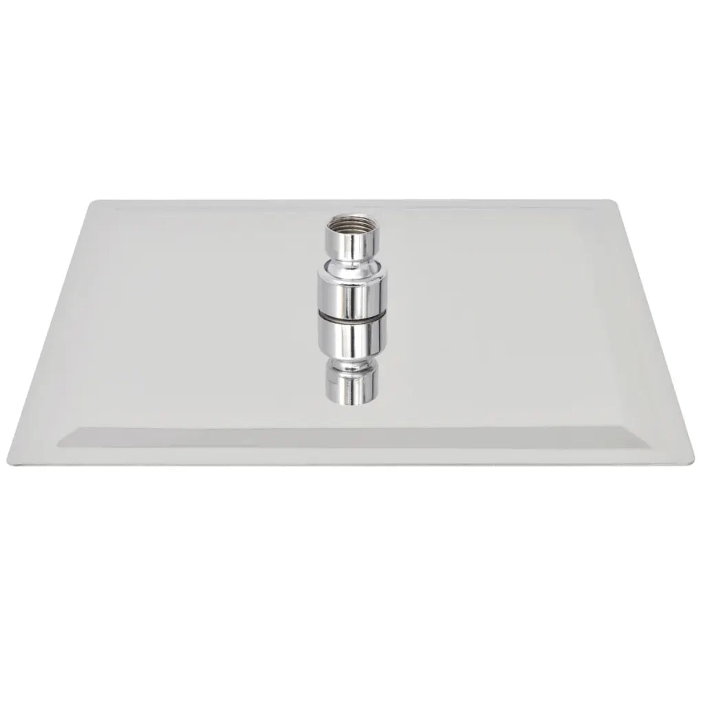 Soffione per Doccia a Pioggia 2pz Acciaio Inossidabile 25x25 cm 275940