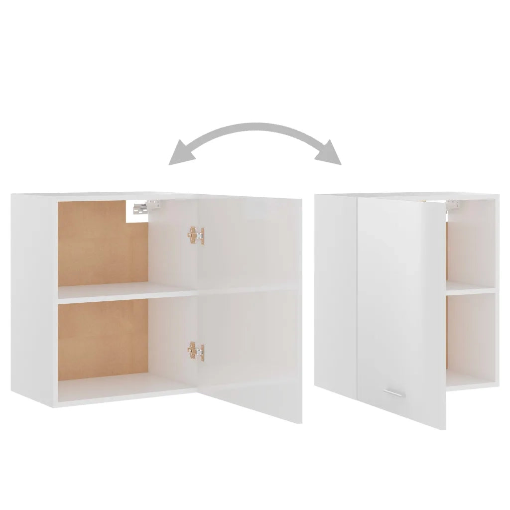 Mobile Pensile “Lyon” Bianco Lucido 50x31x60 cm 801265