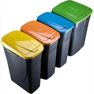 PATTUMIERA per RACCOLTA DIFFERENZIATA Colore ANTRACITE 45 Litri ECOBIN 37x36x51 cm