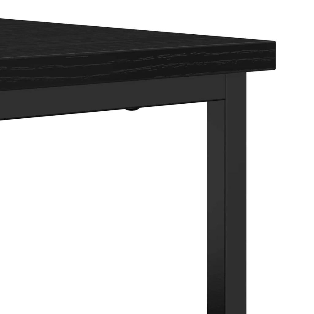 Credenza Rovere Nero 70 x 30 x 80 cm Legno multistrato 862972
