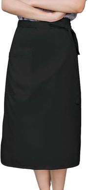 Cucina unisex, 68 x 70 cm, impermeabile, con tasche, cintura regolabile, schort da cucina, per chef, ristorante, bar