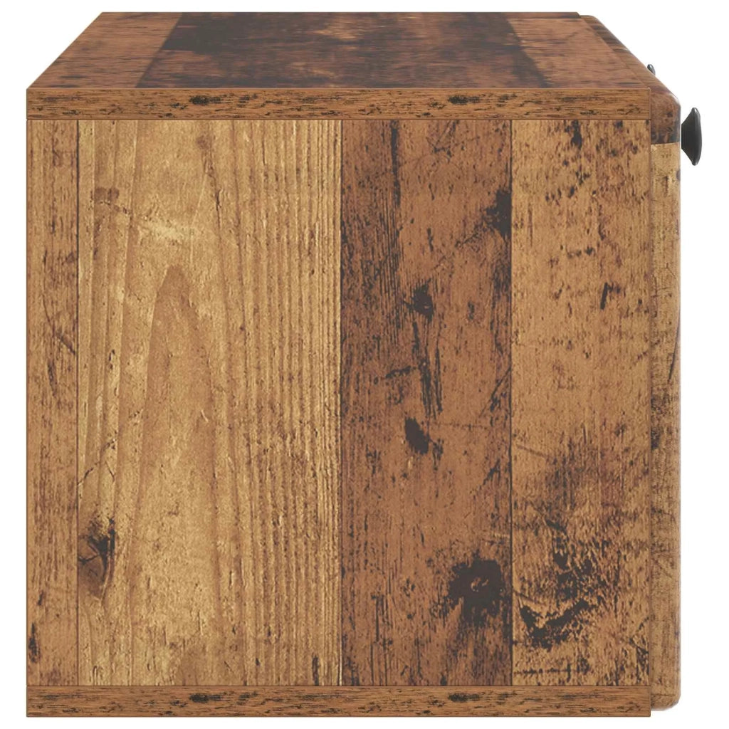 Mobile Porta TV da Muro 78,5 x 31 x 30 cm Legno antico 899233