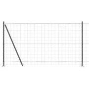 Recinzione da Giardino | Recinzione con Posto Grigio 1,2 x 10 m Acciaio