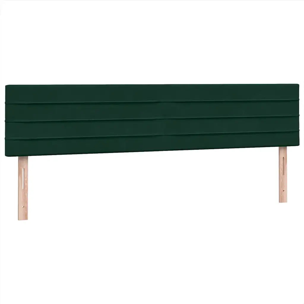 vidaXL Giroletto a Molle con Materasso Verde Scuro 180x220 cm Velluto