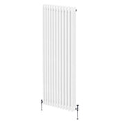 Termosifone Radiatore a 3 colonne per riscaldamento centralizzato verticale Bianco 180x56cm