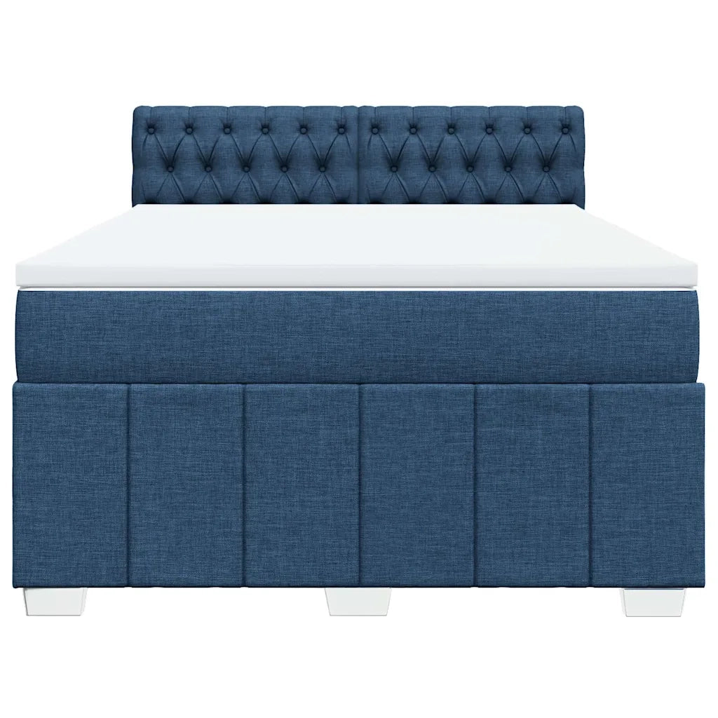 Giroletto a Molle con Materasso Blu 140x200 cm in Tessuto 3287104