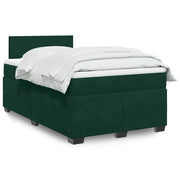 Giroletto a Molle con Materasso Verde Scuro 120x200 cm Velluto 3286279