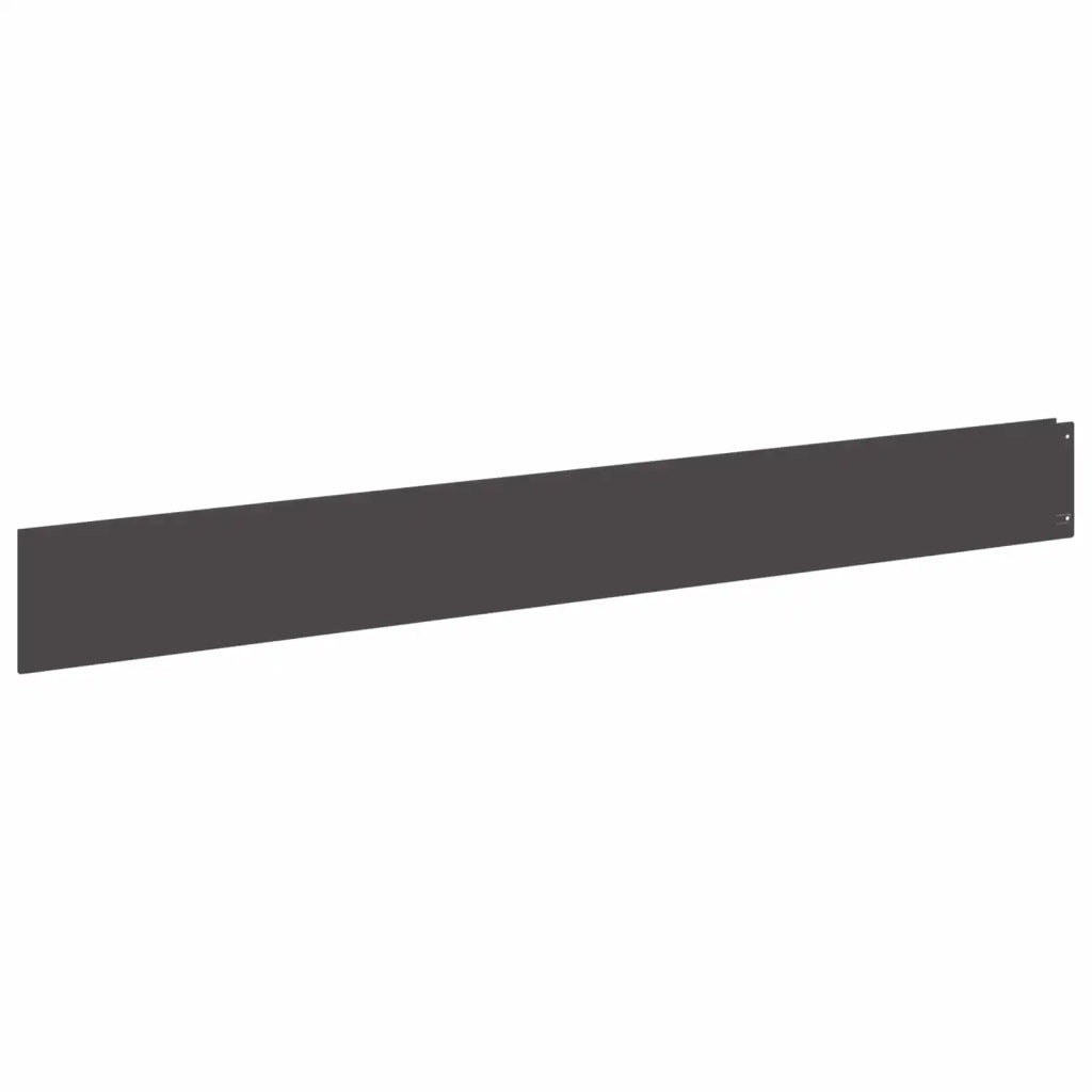 Bordura per Prato 50 pcs 100 x 12 cm Acciaio Nero 8008787