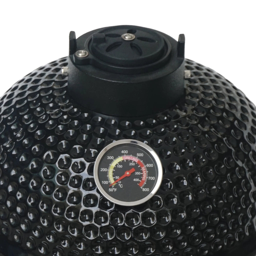 Kamado Grill 33 cm (13") BBQ Ceramico a Carbone Smoker con Supporto