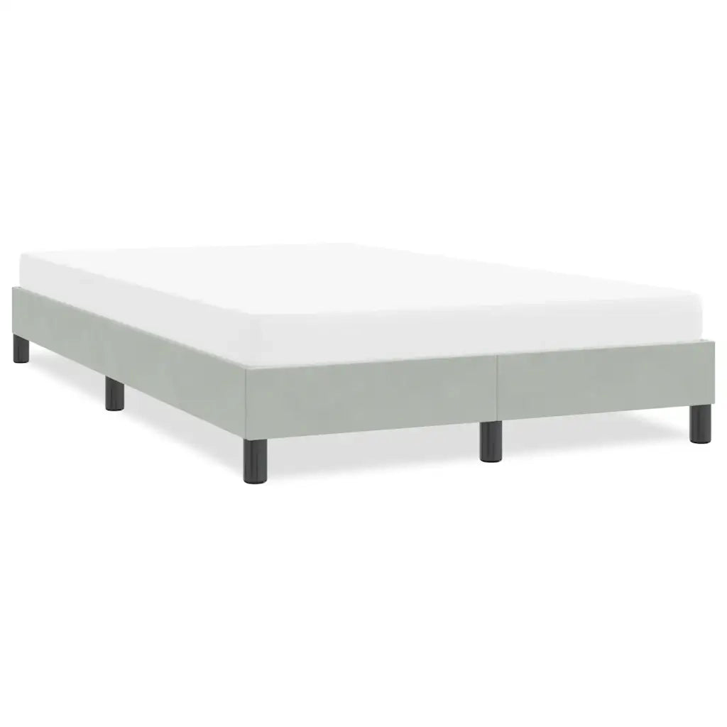 Giroletto senza Materasso-Struttura Letto Grigio Chiaro 120x210 cm Velluto