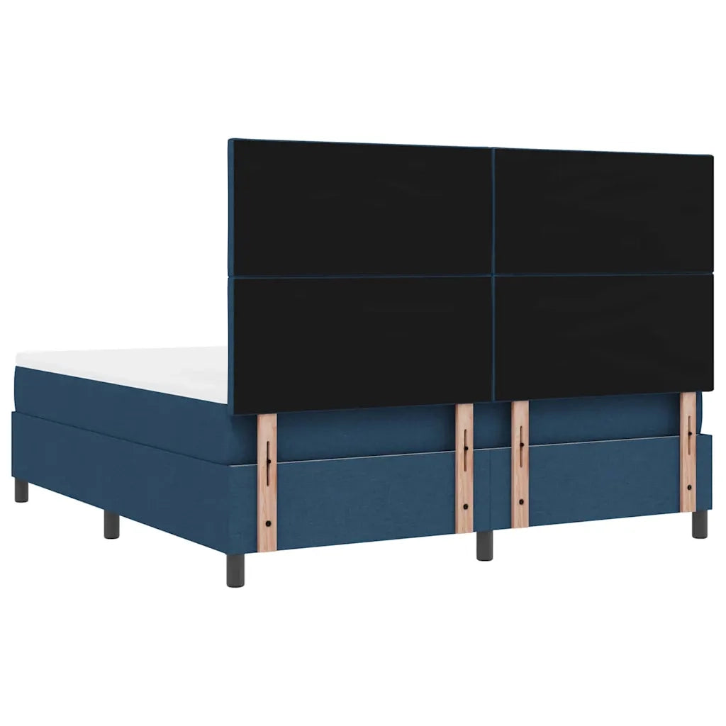 Letto a molle con testiera Blu 180 x 200 cm Tessuto 3339489