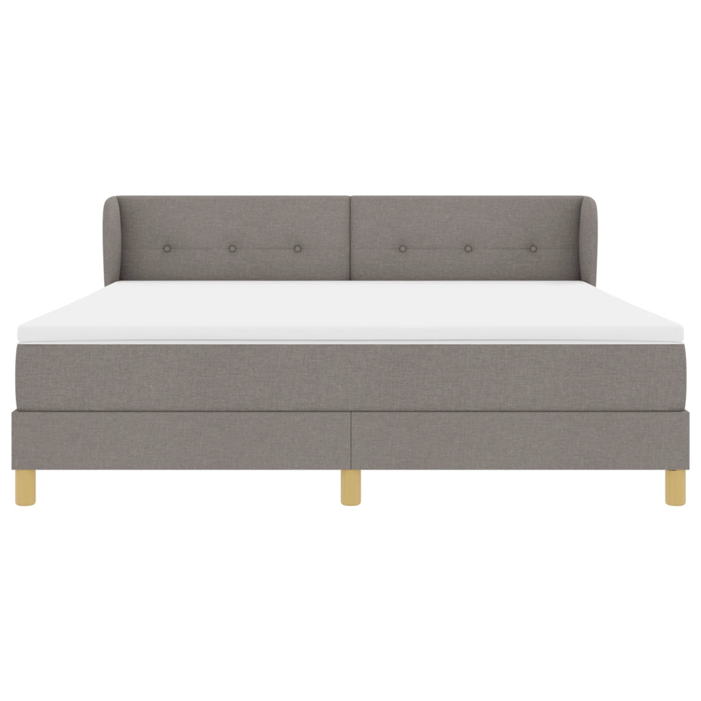 Letto con Materasso - Tortora 180x200 cm Tessuto