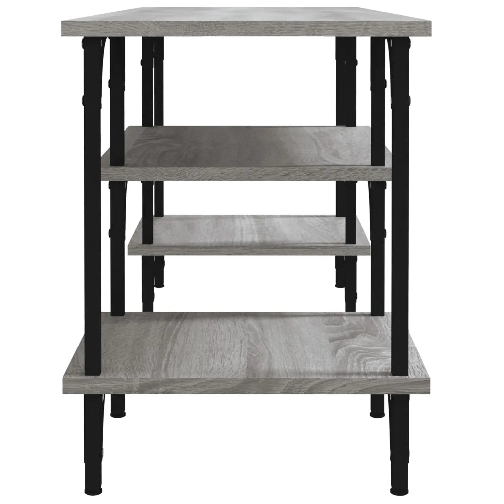 Mobile Porta TV Grigio Sonoma 102x35x45,5 cm Legno Multistrato 826333