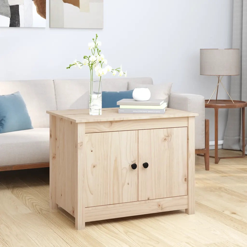 Tavolino da salotto | Tavolino da caff¨¨ | Tavolino da Soggiorno 71x49x55 cm in Legno Massello di Pino