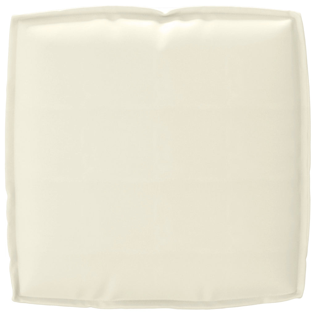 Cuscino per pallet di per seduta crema 50x50x12 cm in tessuto oxford