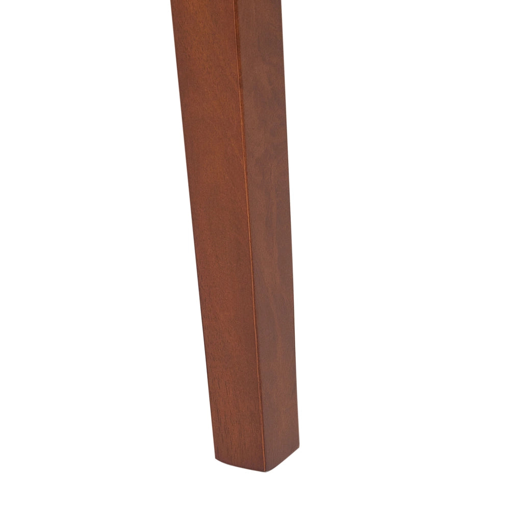 Set di 2 sedie da pranzo imbottite con schienale e seduta imbottiti in legno scuro verde elegante e chic