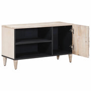 Mobile TV | Armadietto TV | Mobile Porta TV Bianco 80 x 31,5 x 46 cm Legno di mango massello
