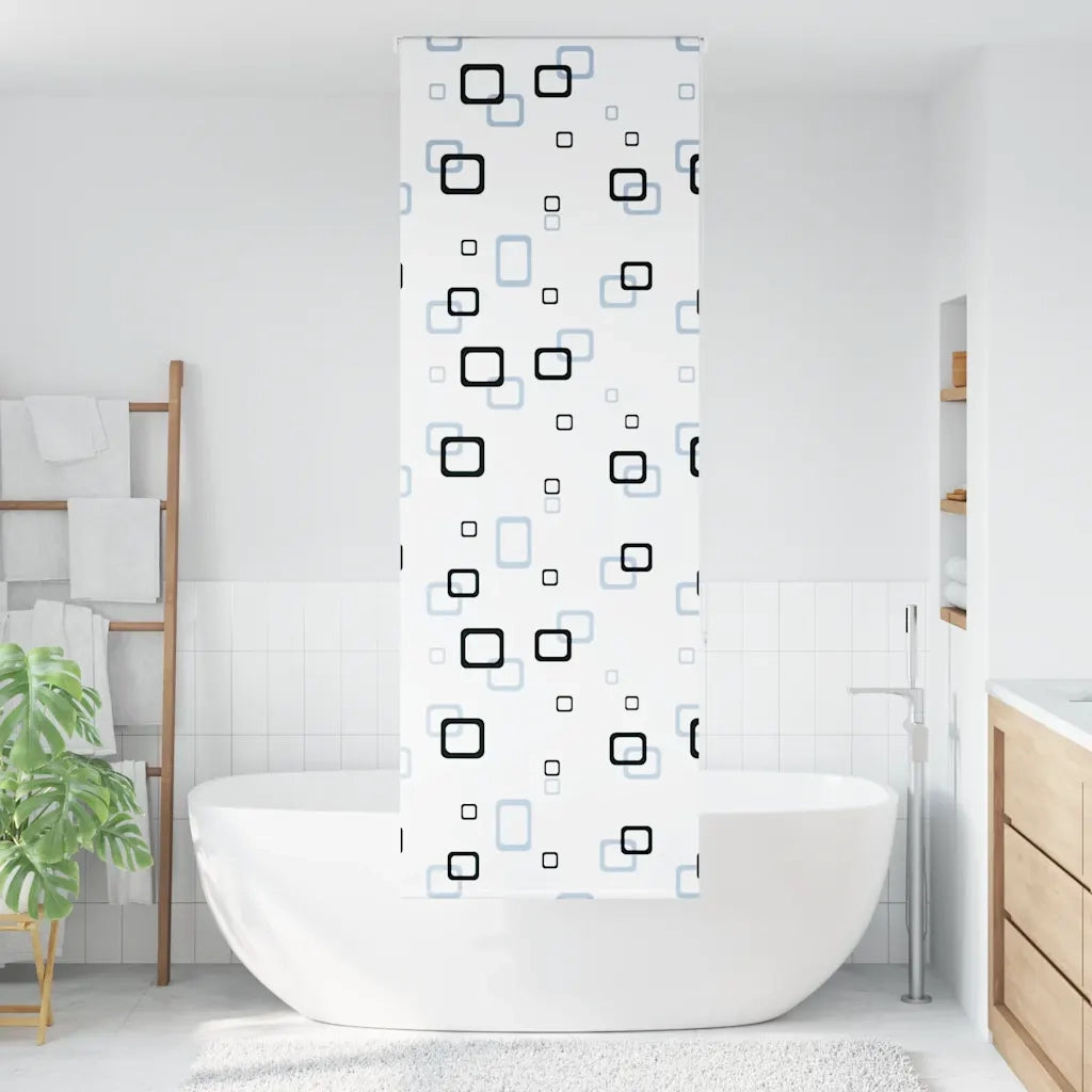 vidaXL Tenda a Rullo Doccia 80x240 cm Larghezza Tessuto 76 cm