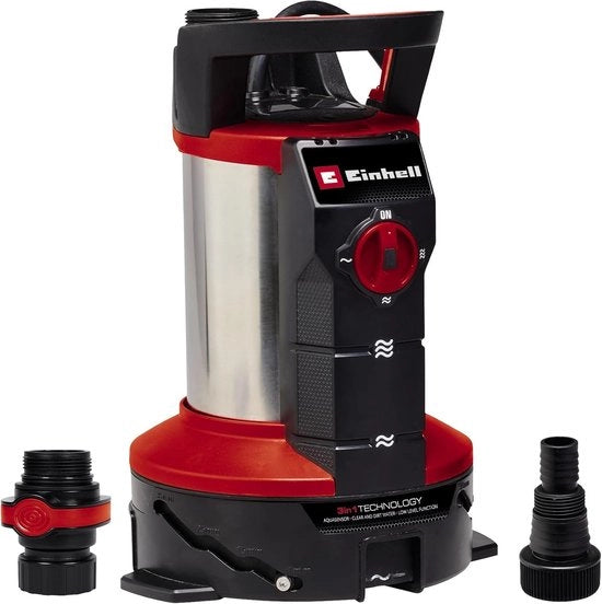 Pompa di scarico - Pomp a doppio effetto - Pompare l'acqua - Tecnologia Sensori Acqua - 19500 L/U - Rosso nero
