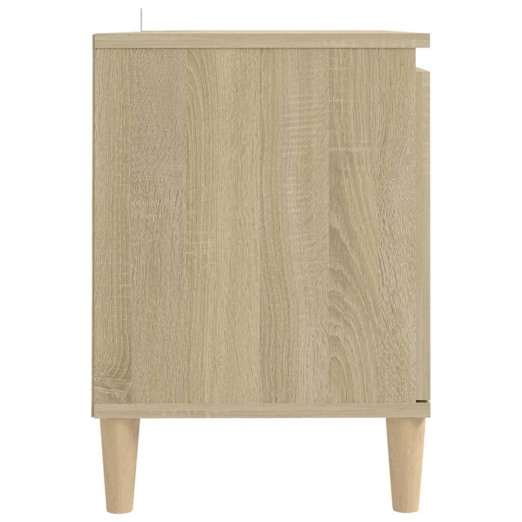 Mobile TV multimediale mensola TV credenza mobile TV per sala da pranzo soggiorno camera da letto con gambe in rovere massello Sonoma 103,5 x 35 x 50 cm marrone 02_0026853