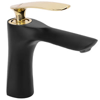 Rubinetto Da Lavabo Rea Orbit Black Gold Low