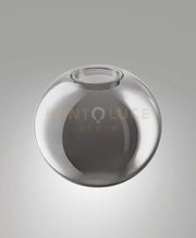 3805-55-126 DIFFUSORE IN VETRO SFERA FUME' D.25CM PER KIT LUCI 14W