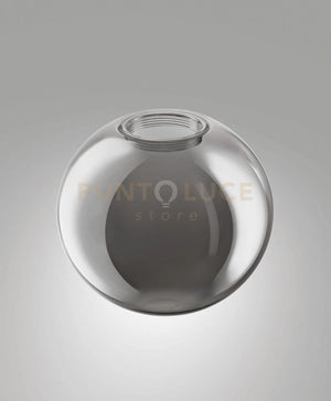 3805-55-126 DIFFUSORE IN VETRO SFERA FUME' D.25CM PER KIT LUCI 14W