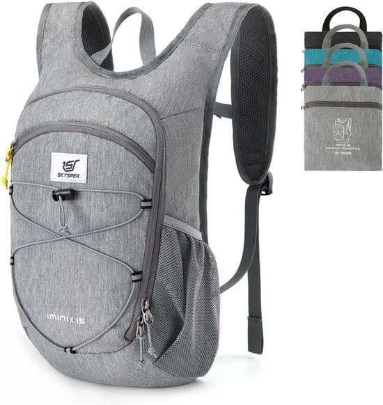 Borsa da Viaggio Compatta 15L Ripiegabile Borsa da Giorno Borsa da Viaggio Leggera Borsa da Campeggio Borsa da Giorno per Uomo e Donna