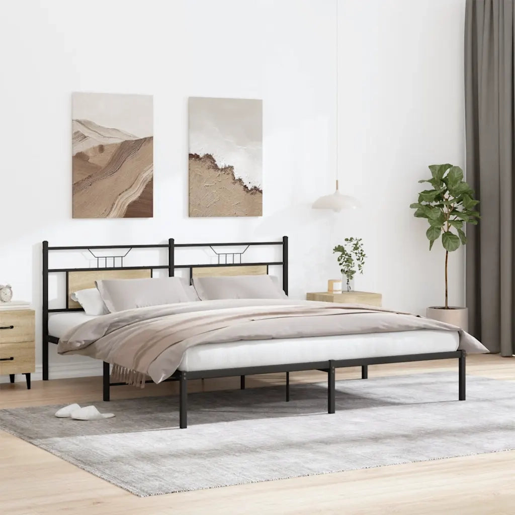 Giroletto senza Materasso Rovere Sonoma 183x203cm in Truciolato 4106796