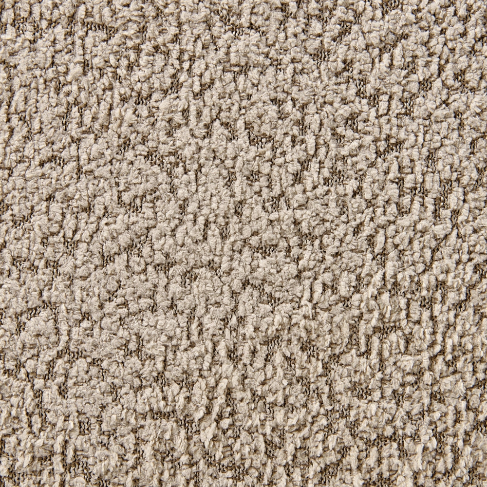 Letto matrimoniale in tessuto bouclé tortora 180 x 200 cm stile moderno