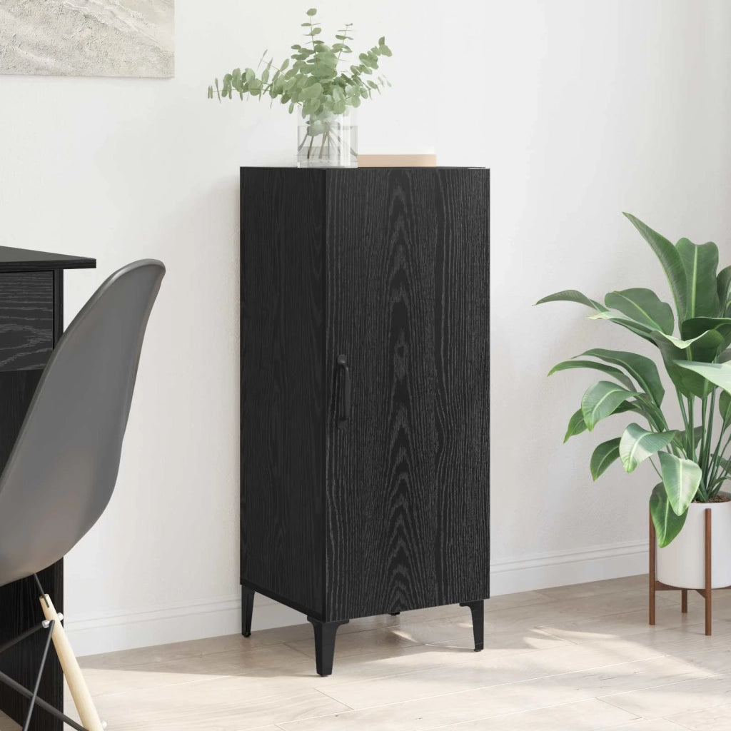 Credenza Rovere Nero 34,5 x 34 x 90 cm Legno multistrato 880927
