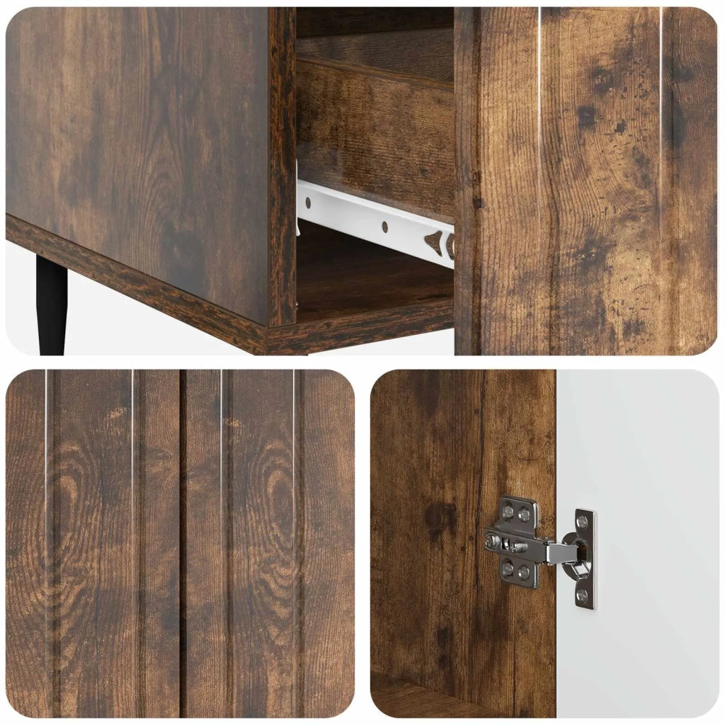 Credenza Rovere Fumo 66 x 34,5 x 97 cm Legno ingegnerizzato 894440