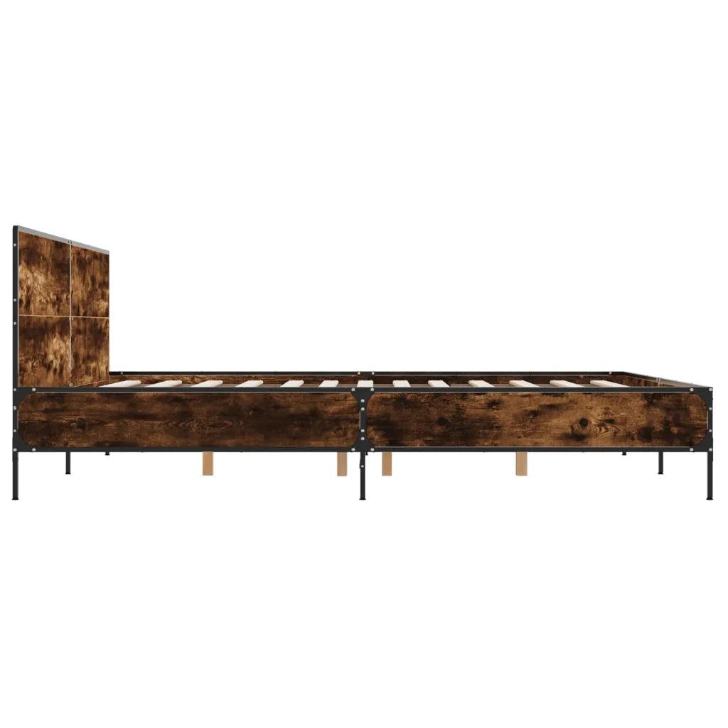 Giroletto Rovere Fumo 180x200 cm in Legno Multistrato Metallo
