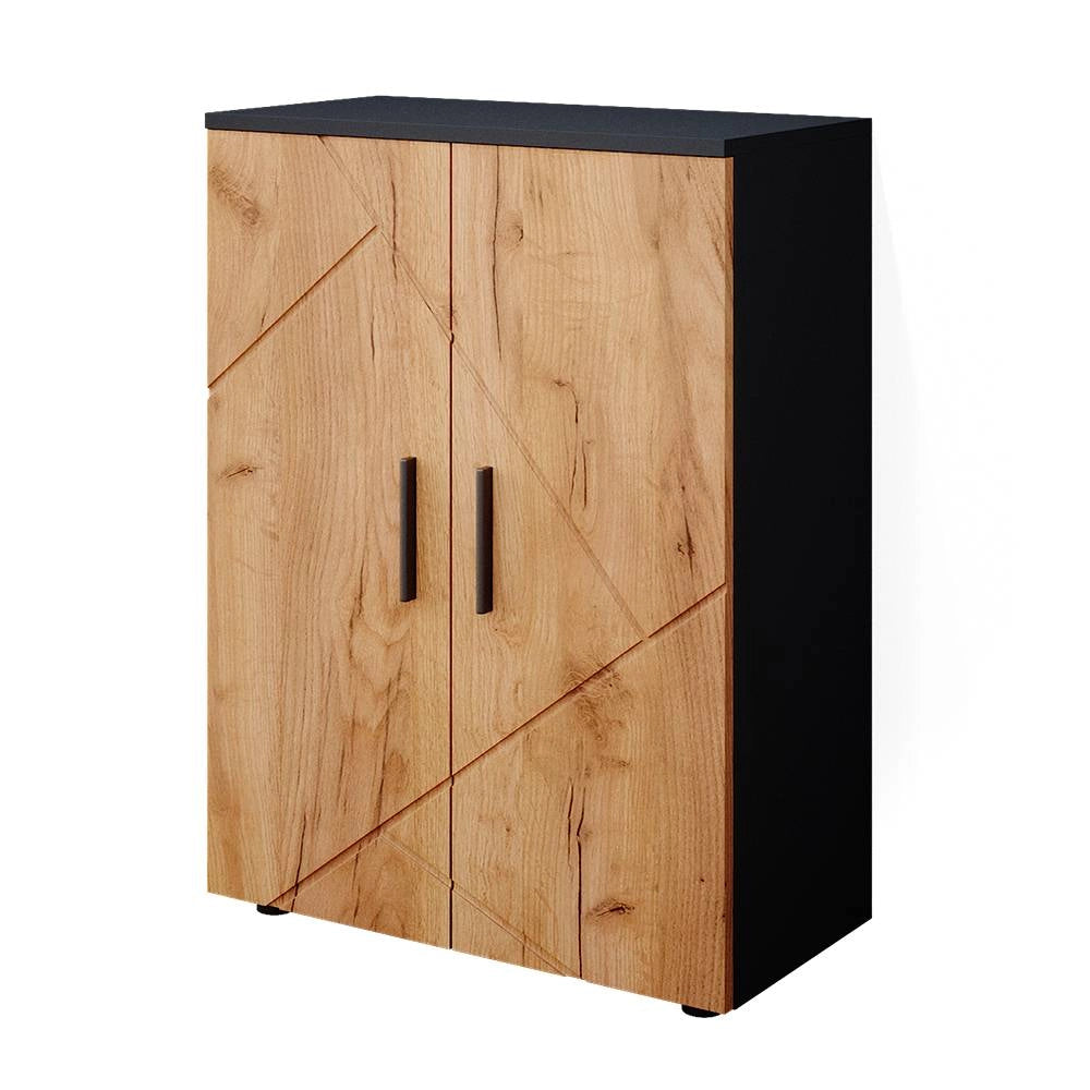 Vicco Mobiletto bagno Antracite/quercia dorata 60 x 81 cm