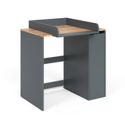 Mobile lavatrice Viktor Antracite/Rovere dorato 93.6 x 88.2 cm 2 parti con fasciatoio Vicco