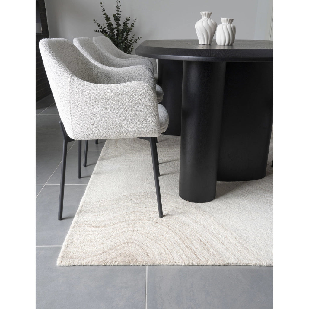 Tappeto Rettangolare Surat, Beige, Lana, 160x230x1 cm