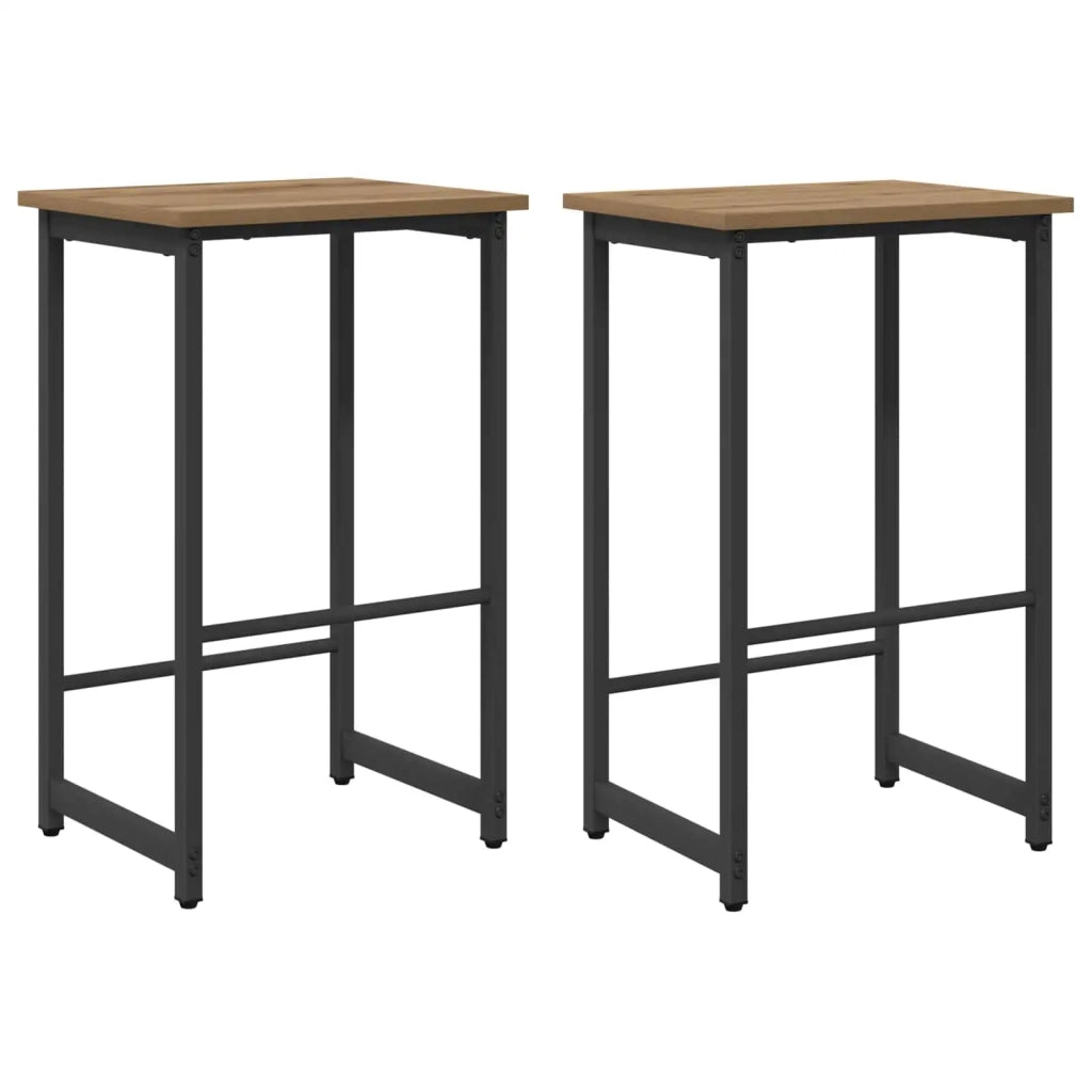 Sgabello da bar 2 pcs Rovere Artigianale 40 x 32 x 74 cm 8006204