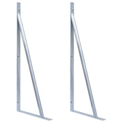 Staffe di Supporto per Recinzione 2 pz in Acciaio Zincato cod mxl 62192