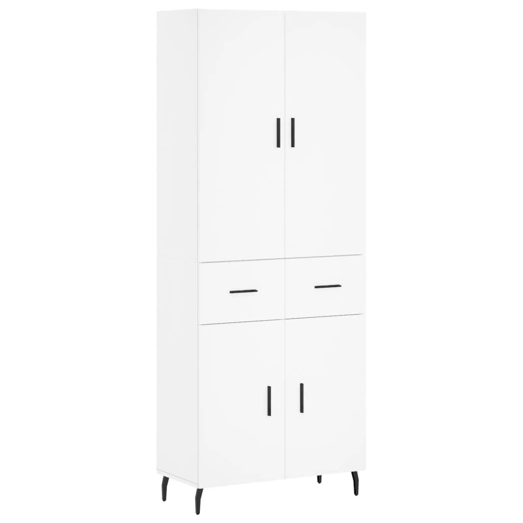 Credenza Bianca 69,5x34x180 cm in Legno Multistratocod mxl 77722