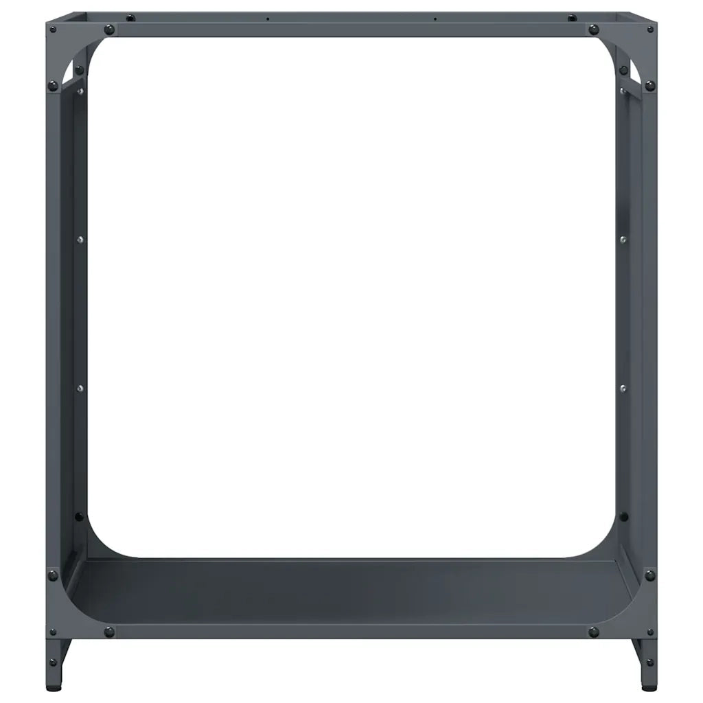 Rastrelliera per Legna da Ardere Antracite 60x28x65 cm CFW4888811