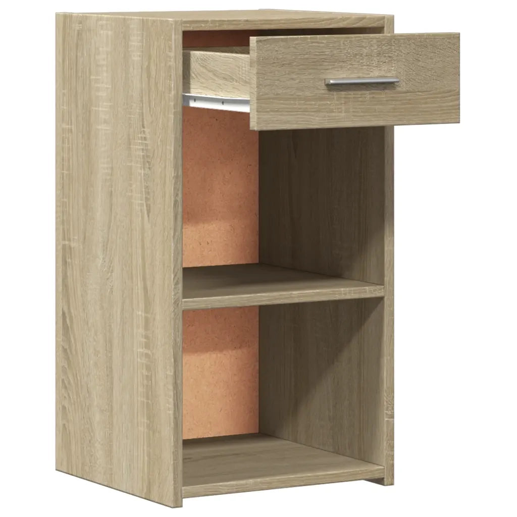 Comodini 2 pz Rovere Sonoma 35x34x65 cm in Legno Multistrato