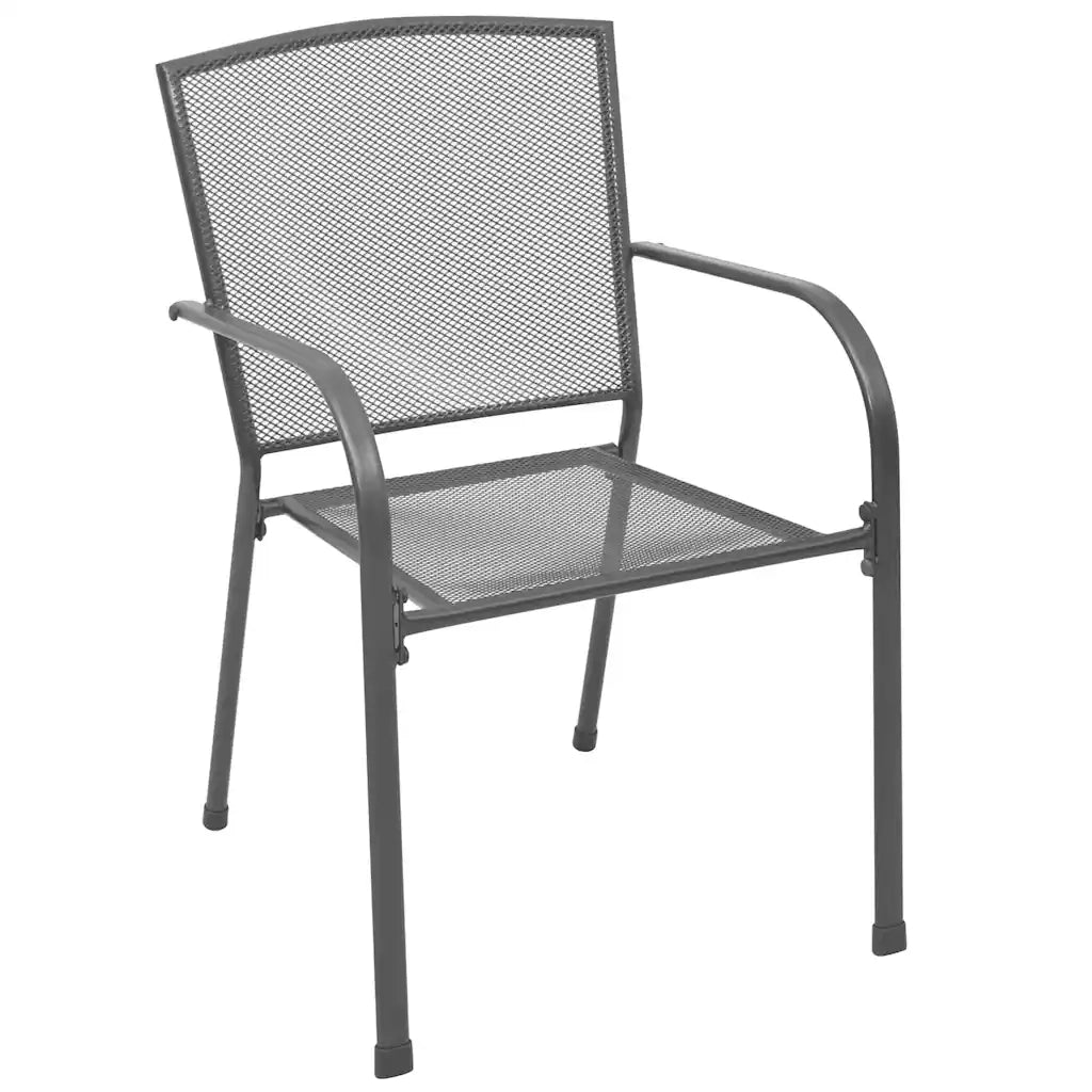 Set da Pranzo per Giardino 3 pcs Antracite