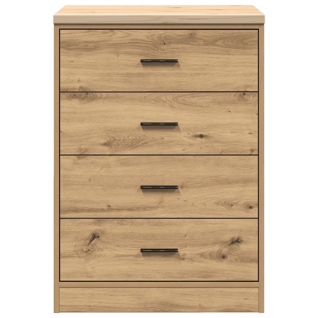 Mobile contenitore multifunzionale per garage 60 x 51 x 85 cm con 4 cassetti realizzato artigianalmente in legno di rovere e pino. Codice articolo: 02_0051401.