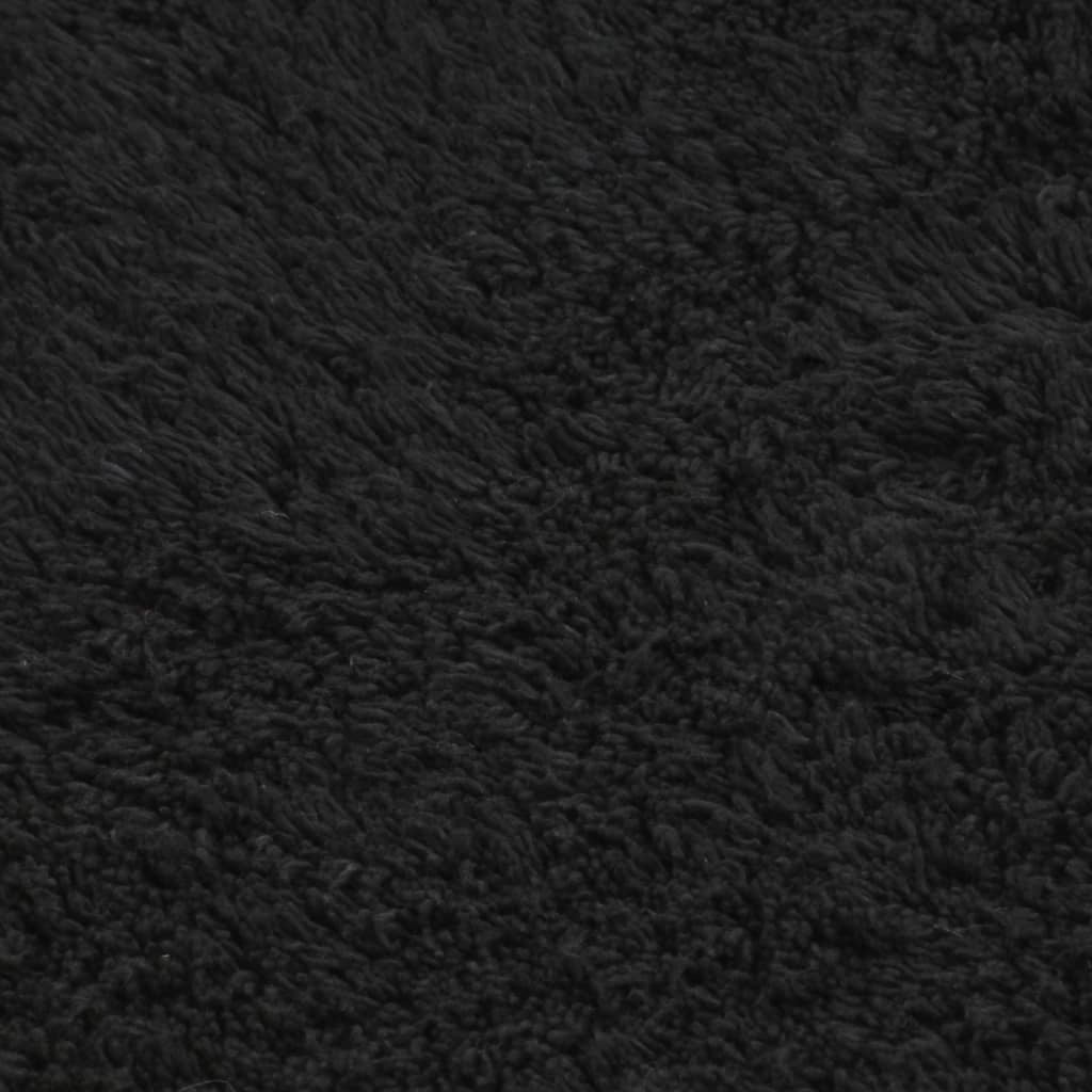 Tappeto da bagno 2 pezzi tessuto antracite 02_0005726