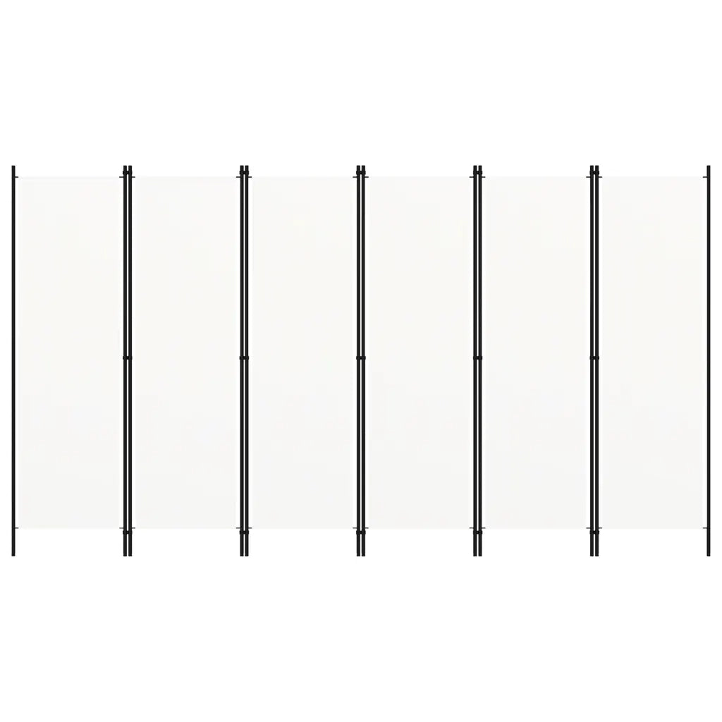 Paravento a 6 Pannelli Bianco 300x180 cm 320727